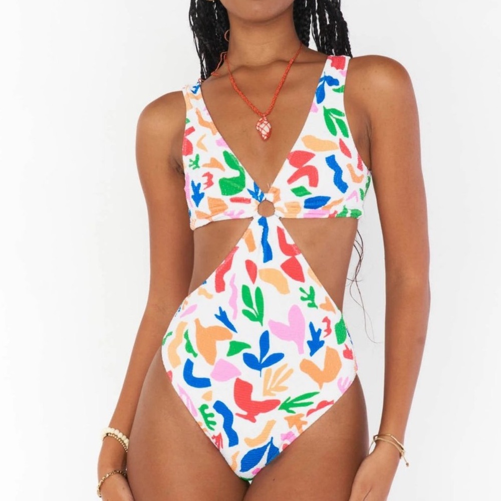 Show Me Your Mumu Primary Paradise Scrunch Swimsuit- One Piece